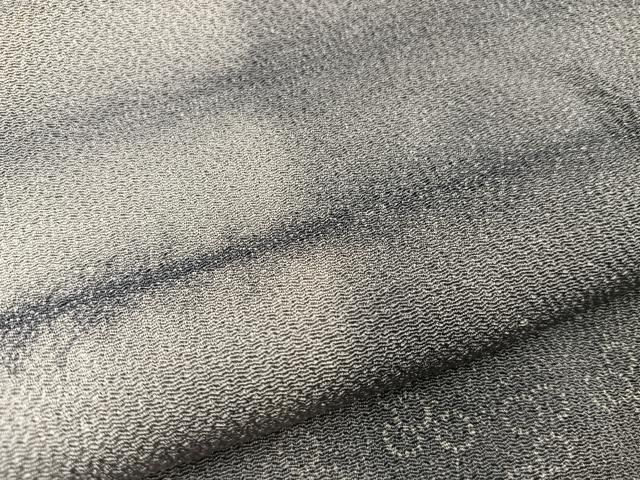 平和屋着物○上質な小紋 幾何学文様 鬼しぼ縮緬 さが美扱い 正絹