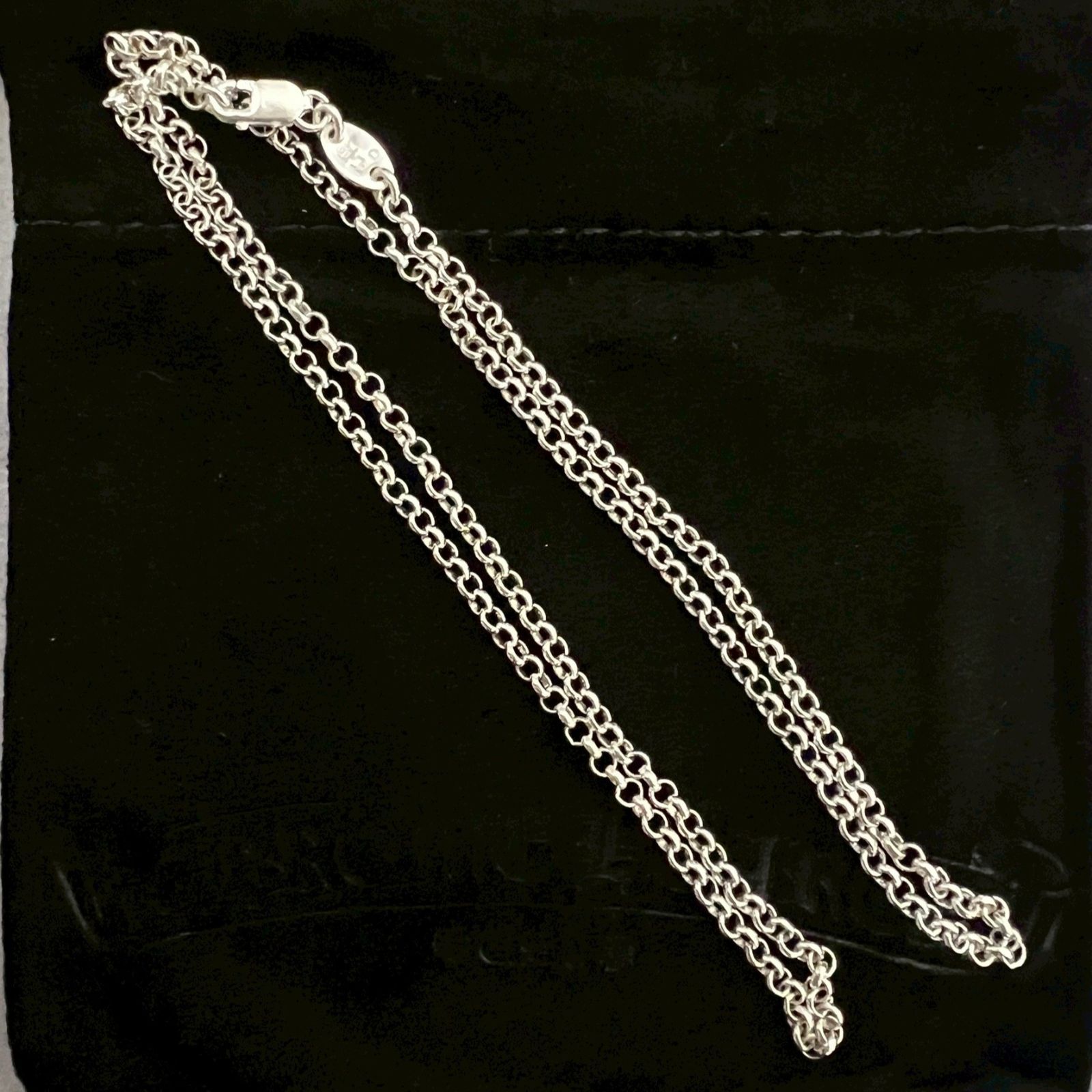 CHROME HEARTS Roll Chain クロムハーツ ロールチェーン 18インチ シルバー 925 ネックレス ネックチェーン 小物 メンズ レディース 45㎝