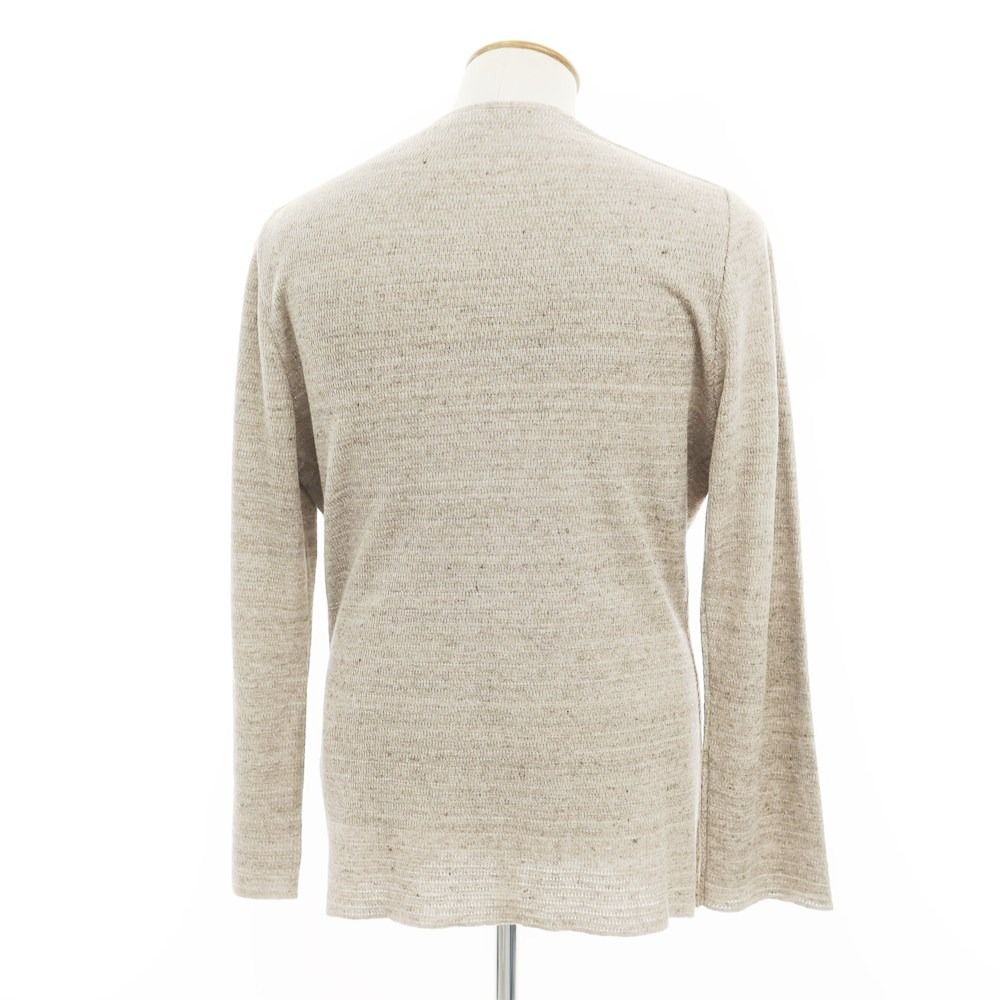 中古】ラルディーニ LARDINI リネンコットン カーディガン ライト