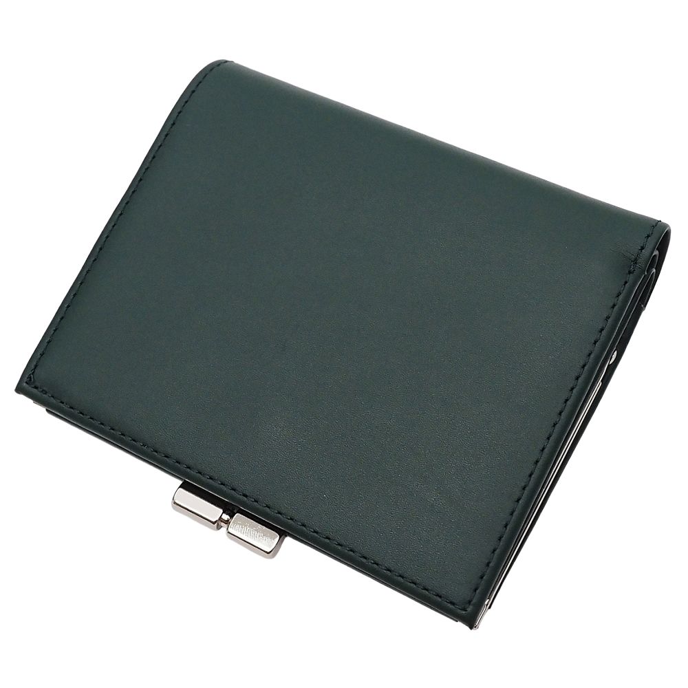 agnes b. レザーウォレット がま口 財布 ダークグリーン アニエスべー レディース 5CH J0610S KCT06