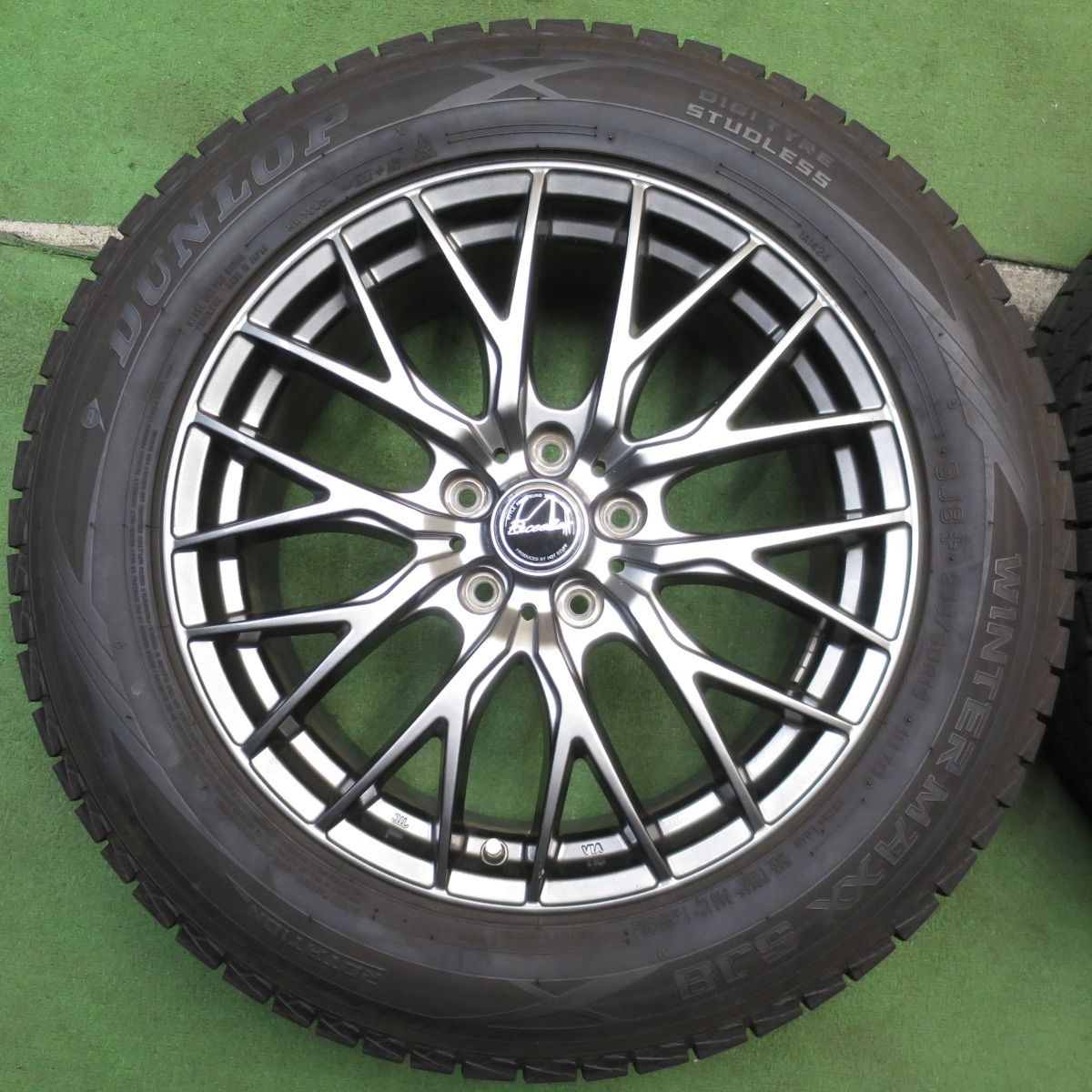 送料込 18インチ アルミホイール バリ溝 バリ溝 ブリヂストン バルミナ ZR5 18in 7.5J +42 PCD114 - メルカリ