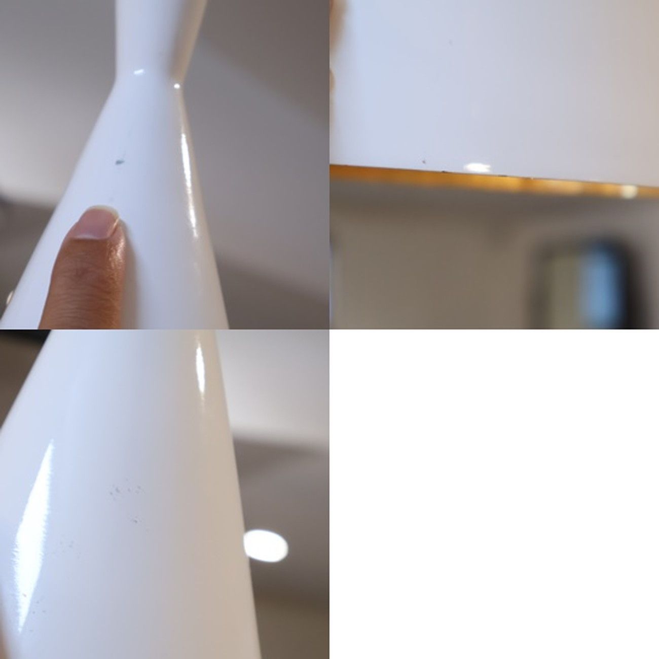 TomDixson トムディクソン　BEAT ビート　トール ホワイト　廃盤. イギリスのインテリアブランドTom Dixon(トムディクソン)のBEAT