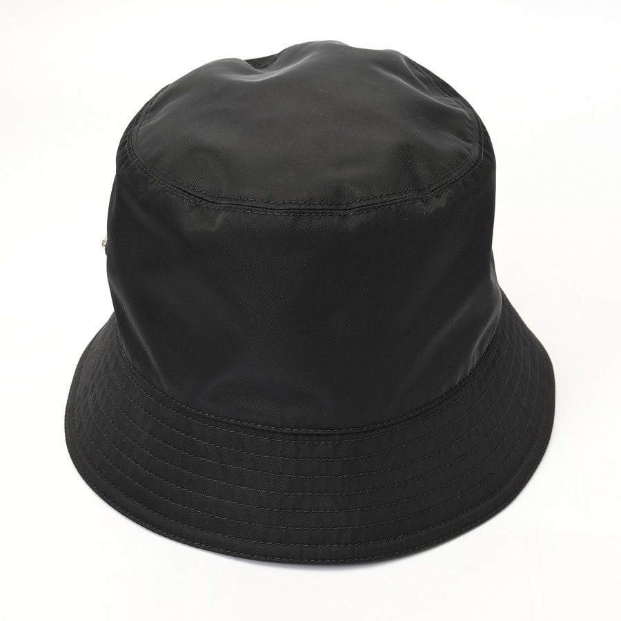プラダ PRADA Re-Nylon トライアングル ロゴ バケットハット 2HC137 ナイロン ブラック L 商品番号 S-159015