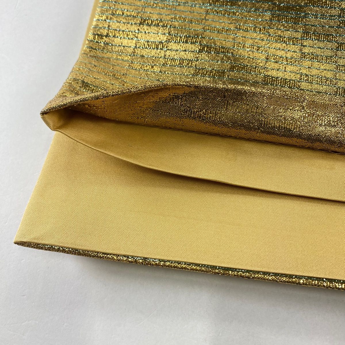 袋帯 美品 秀品 縞 箔 金色 六通 正絹 【中古】 - メルカリ
