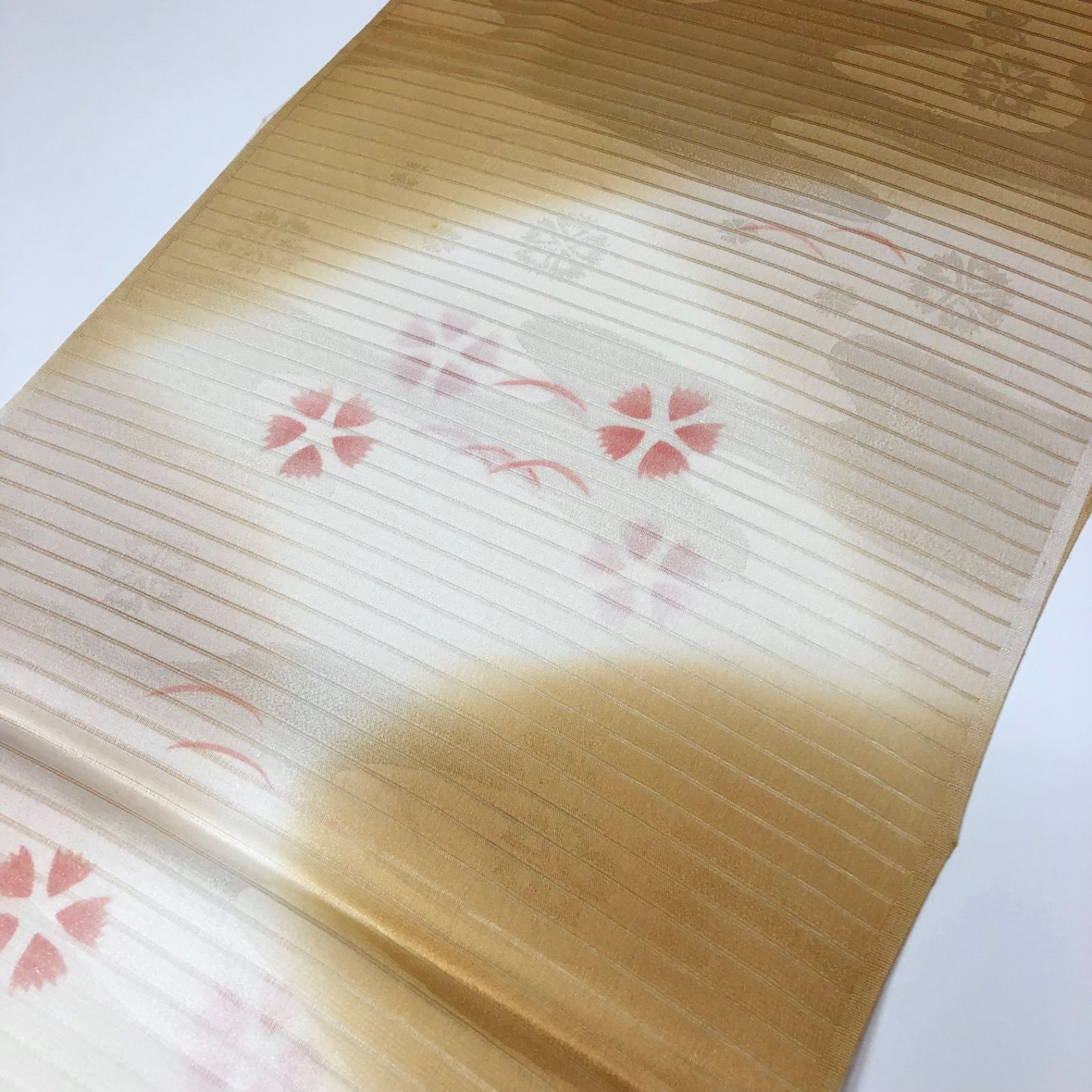 夏絽帯揚げ 白色 帯専門店おびや 帯揚げ 夏用 京都 三浦清商店 謹製 夏