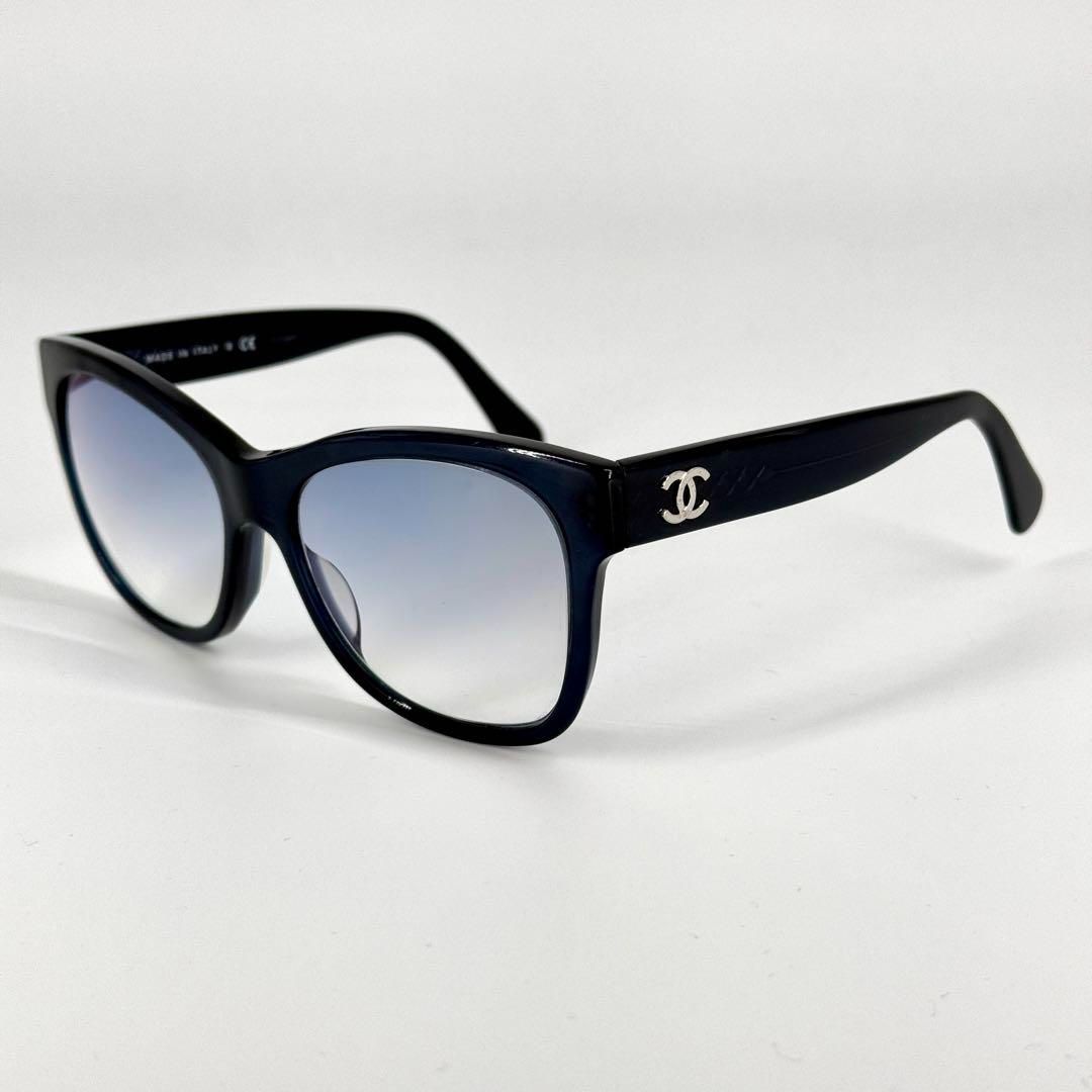 CHANEL サングラス 5380-A ブラック ココマーク シルバー グラデ