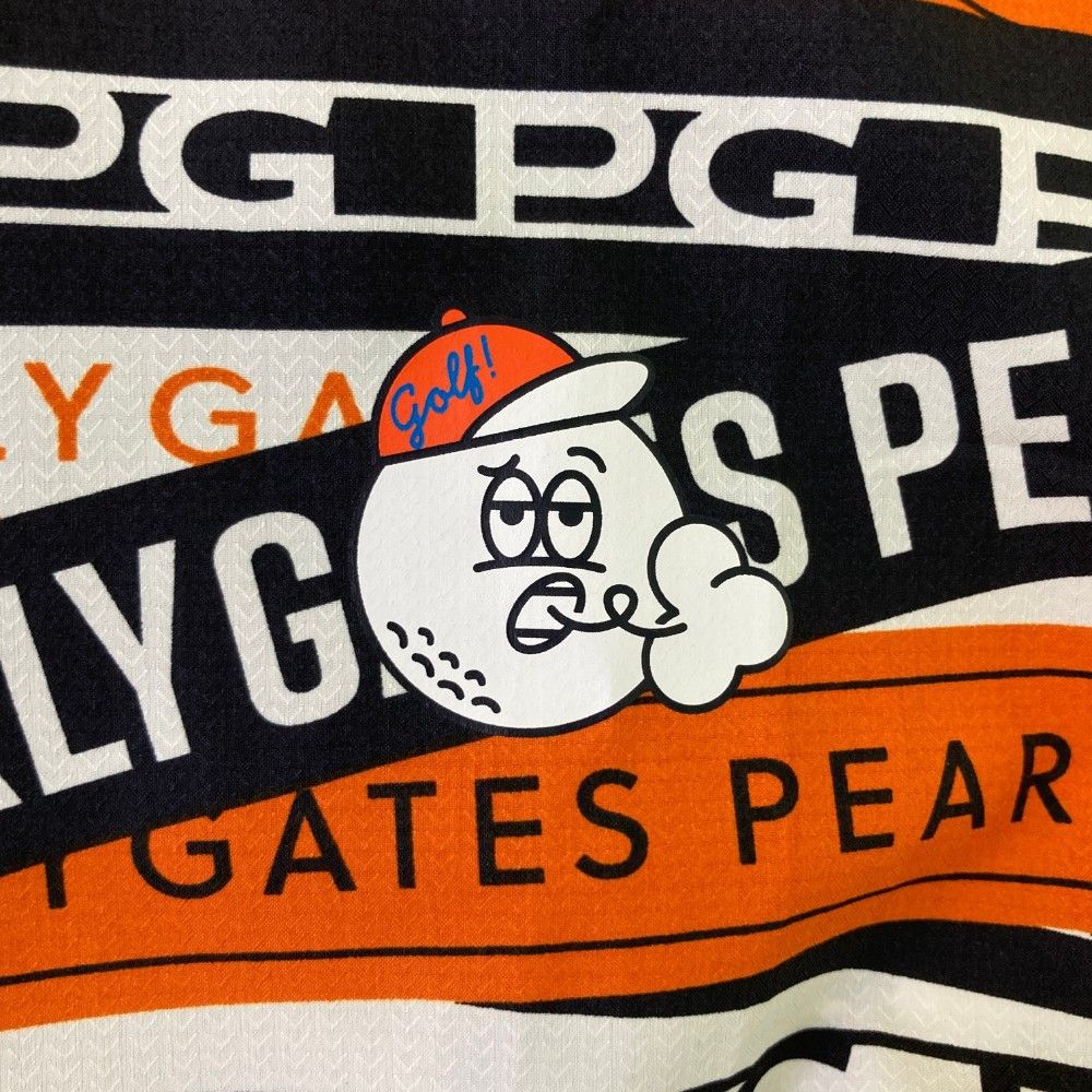 サイズ：5 PEARLY GATES パーリーゲイツ 2024年モデル 裏地付 ジップジャケット ロゴ総柄 オレンジ系 [240101467025] ゴルフウェア メンズ ストスト サイズ：5 PEARLY GATES パーリーゲイツ 2024年モデル 裏地付