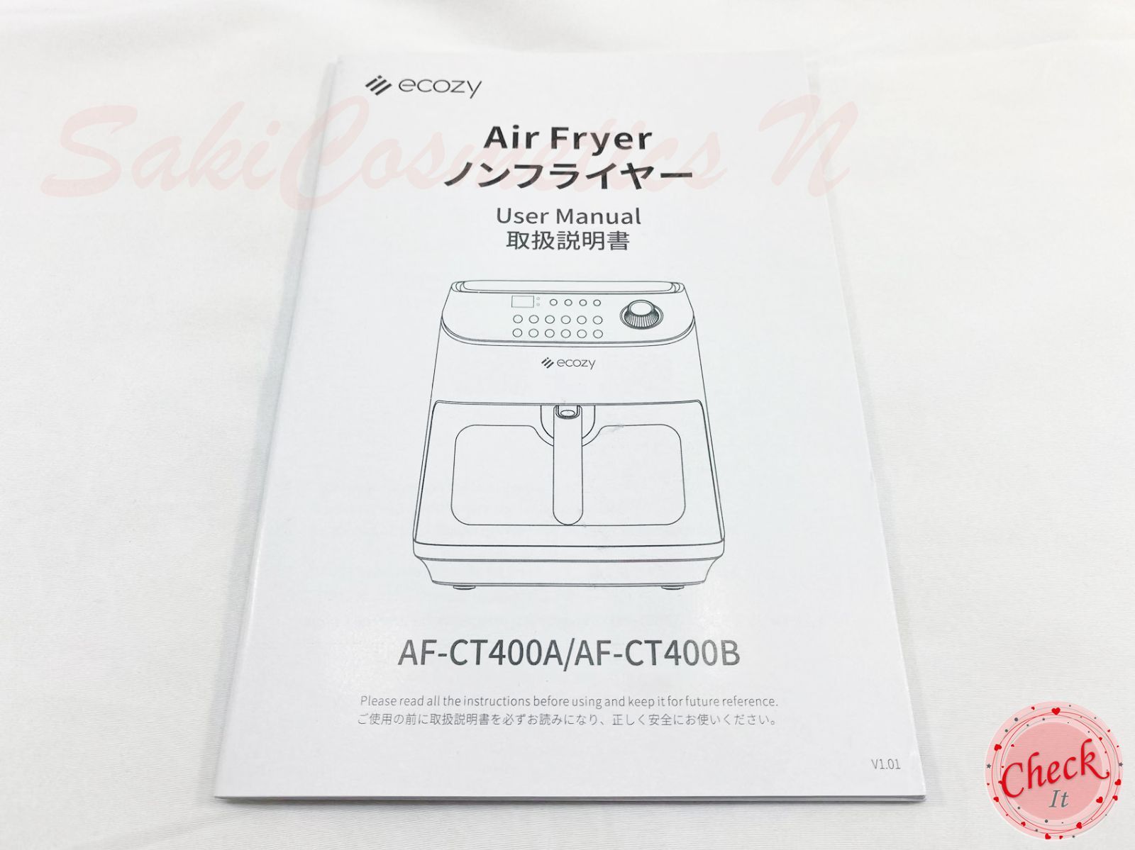 ✨4.3L大容量✨家庭用ノンフライヤー✨ ECOZY♡CT400 ブラック 付属品完備 動作確認済み✨✨✨ さくら雑貨本店（土日休店） メルカリ