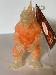 ゴジラ2000ミレニアム オレンジクリアーラメ 劇場限定ソフビ タグ