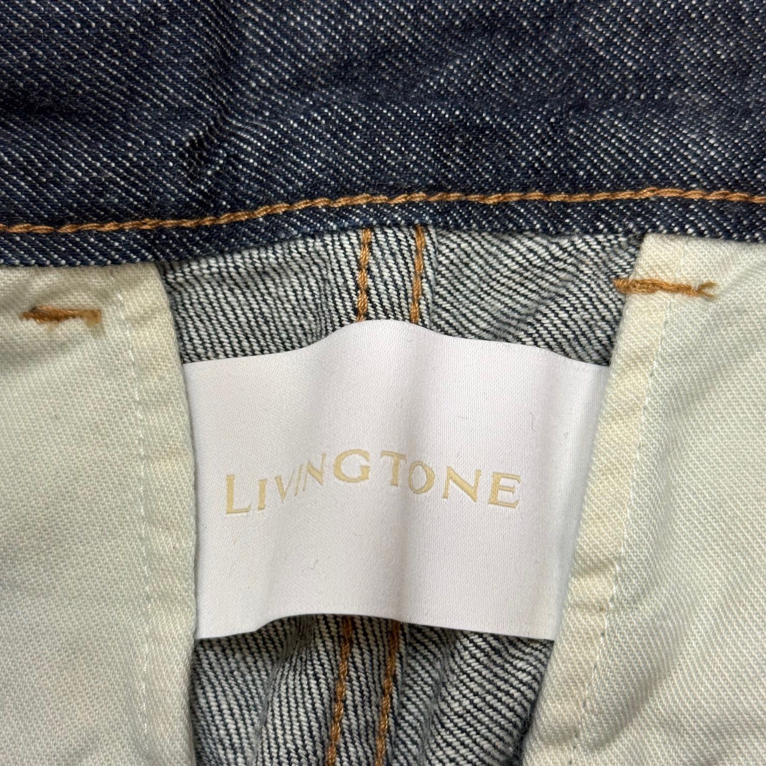 参考上代49500円 未使用品 LIVINGTONE DOLK3 Wide leg ワイドデニム 