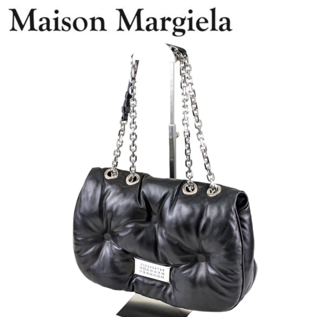 ★☆★オープニング価格★☆★　オシャレ【極美品】Maison Margiela　メゾンマルジェラ　11　Glam Slam グラムスラム　フラップ　チェーンバッグ　ソフトレザー　ショルダーバッグ　ハンドバッグ　肩掛け　レディース