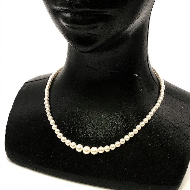 超美品 あこや真珠 パール シルバー刻印 最大8mm 照り抜群