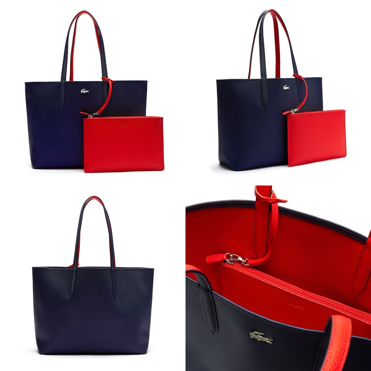 LACOSTE ラコステ ポーチ付き リバーシブル トートバッグ NF2142 ANNA 