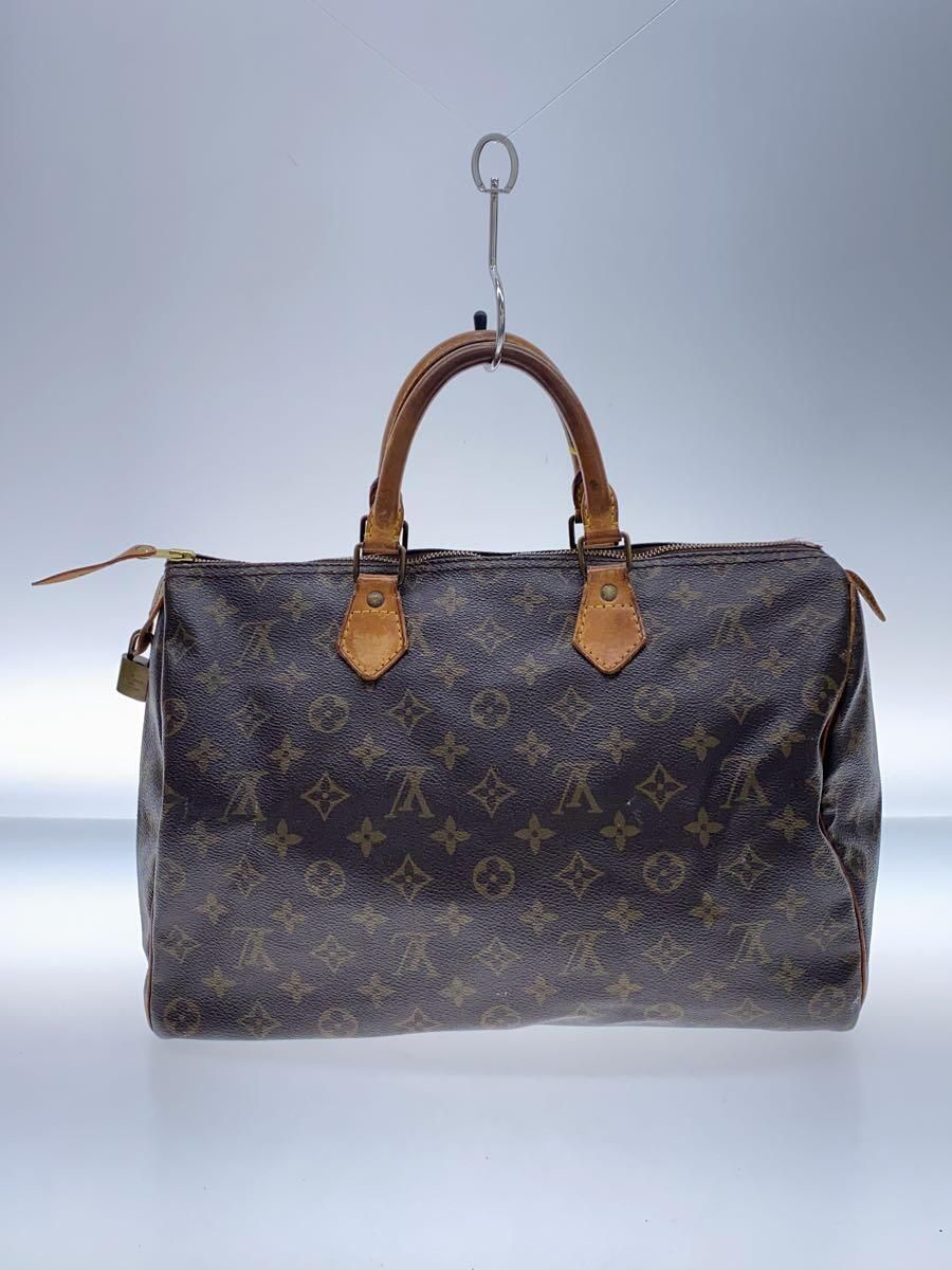 LOUIS VUITTON 1)スピーディ35_モノグラム・キャンバス_BRW PVC ブラウン - メルカリ