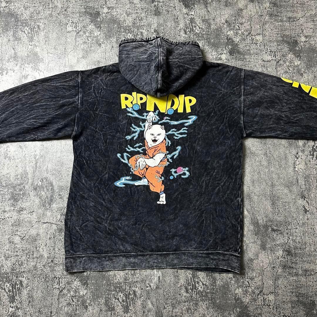 RIPNDIP ドラゴンボール パーカー ビッグシルエット XL 限定コラボ】リップンディップ ドラゴンボール パーカー バック