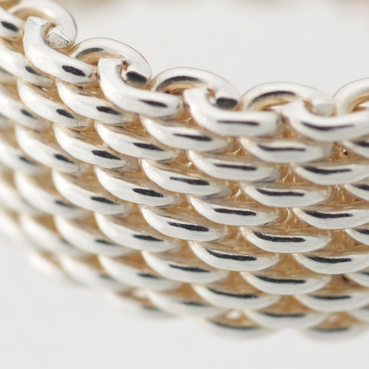 ティファニー サマセット SV925 メッシュ リング 指輪 シルバー