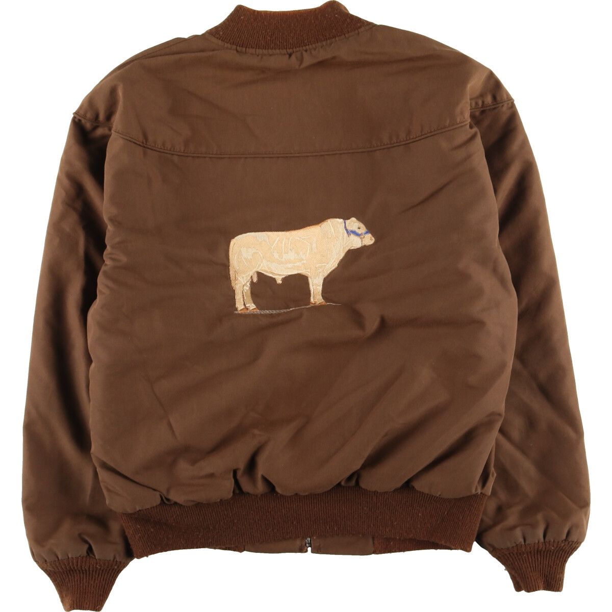 古着 80年代 Mac Murray バック刺繍 ダービージャケット カップ