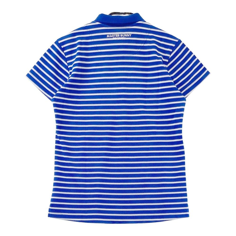 美品✨マスターバニーエディション　ゴルフウェア　ポロシャツ　小花柄　ブルー系 楽天市場】花柄 シャツ（ブランドマスターバニーエディション