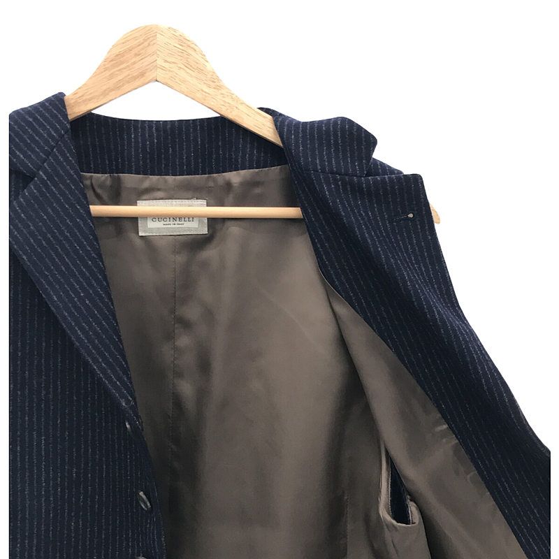 BRUNELLO CUCINELLI ウール ストライプ ジレ 美品】 BRUNELLO CUCINELLI / ブルネロクチネリ | ウール