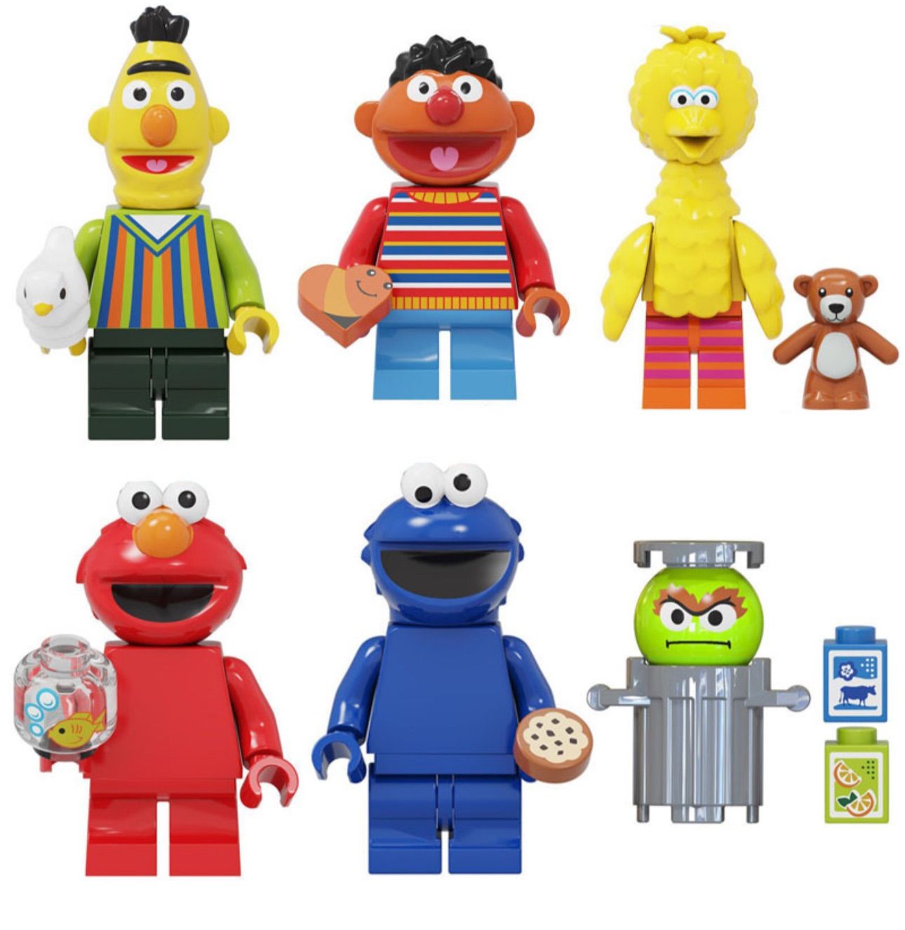セサミストーリーミニフィグ6体SETレゴ互換品 - メルカリ