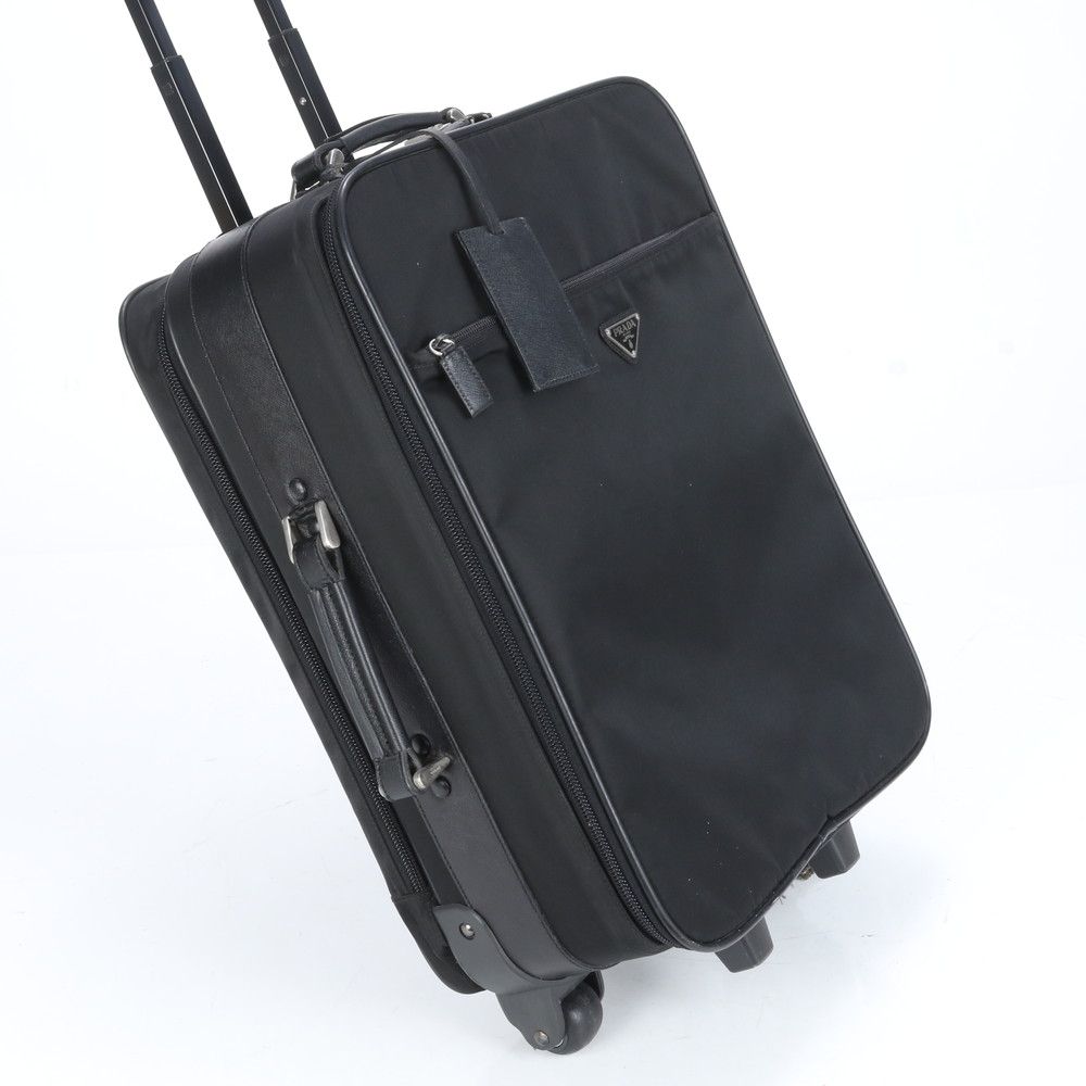 【本物保証】PRADA プラダ キャリーケース ナイロン 黒 本物保証】PRADA プラダ キャリーケース ナイロン 黒