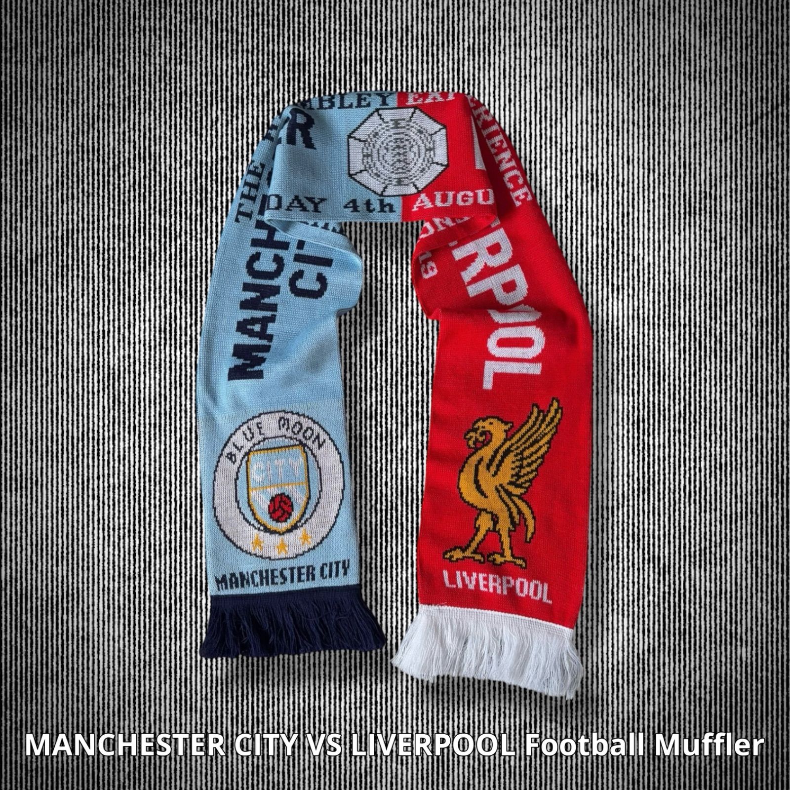 マンチェスター・シティ & リバプール マフラー MANCHESTER CITY VS LIVERPOOL Football Muffler マンチェスター