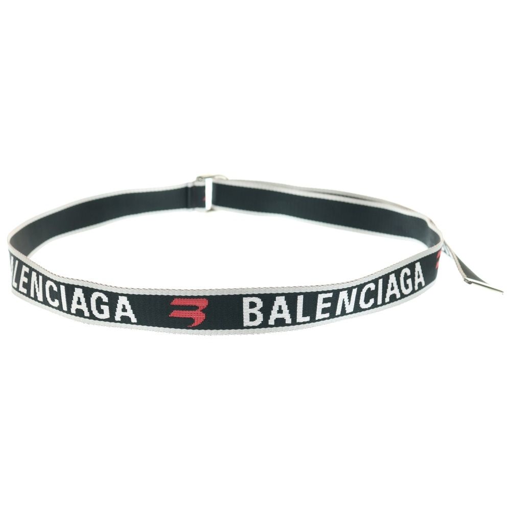 バレンシアガ Dリングロゴベルト ブラック 703137