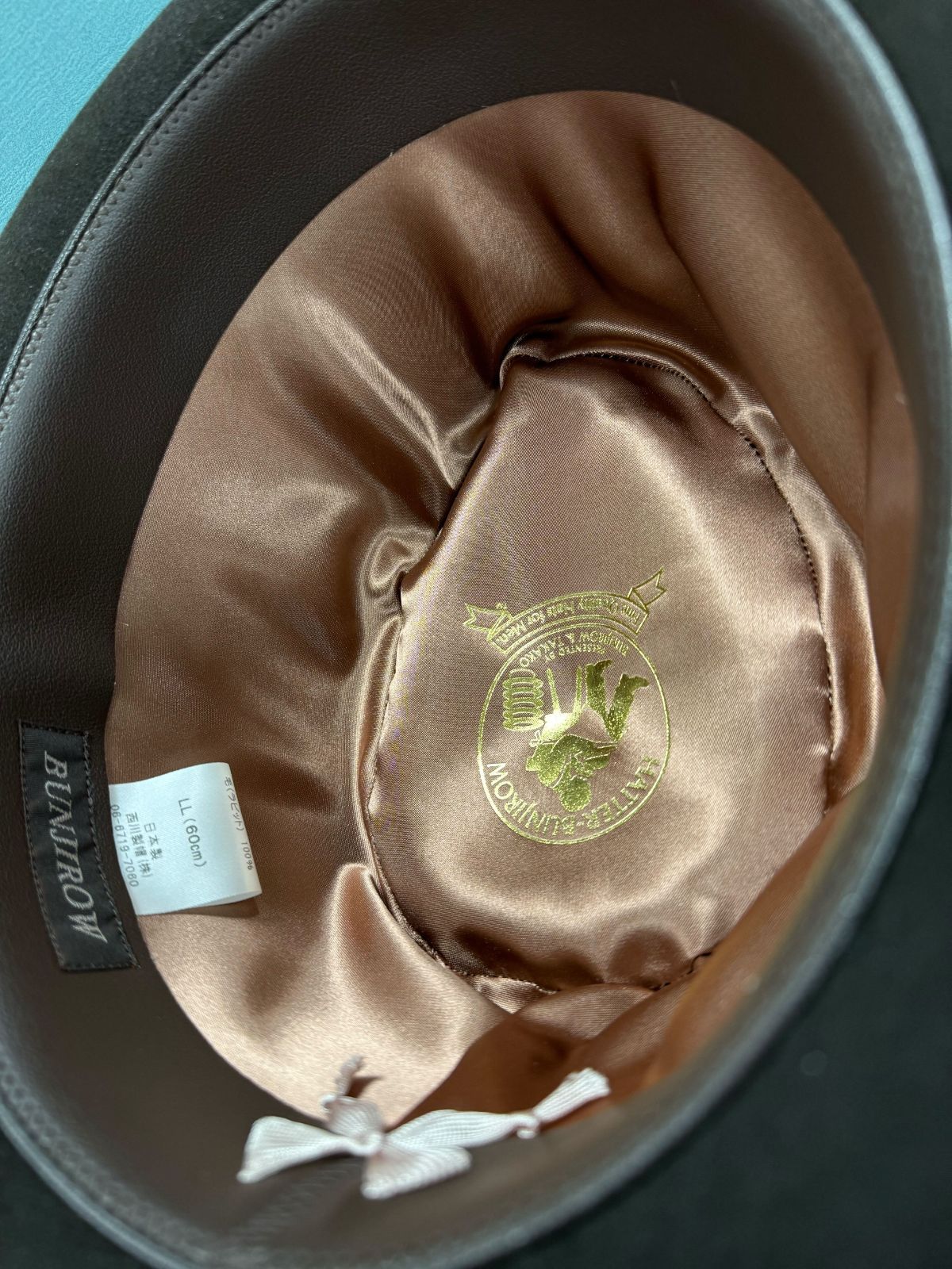 美品◎BUNJIROW ブンジロウ ラビットファーハット ブラウン 茶 文次郎 BUNJIROW (ブンジロウ) ラビットファー 日本製 フェルトハット 帽子