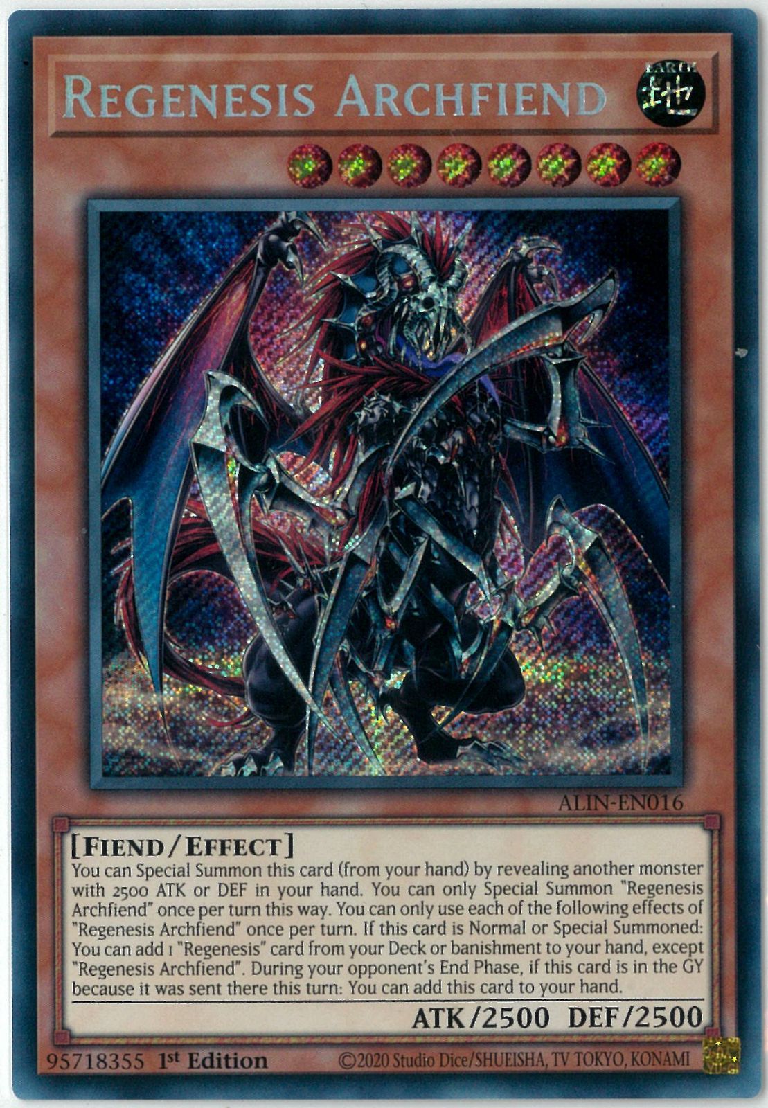遊戯王/英語版/EU版/再世の魔神 ベミドバル/Regenesis Archfiend 