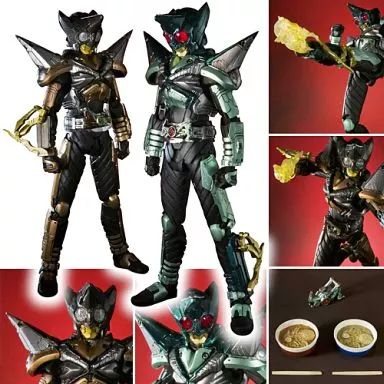 中古】フィギュア S.I.C. 仮面ライダーキックホッパー＆パンチ