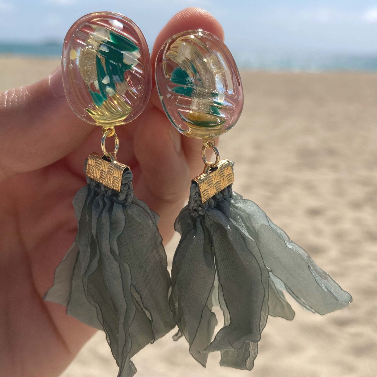 レジン ハンドメイド【No.124】(大)