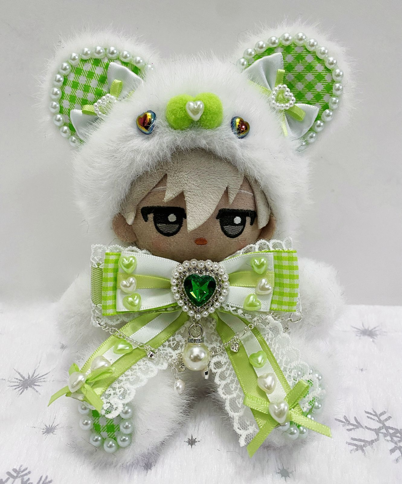 ぬい服 着ぐるみ 12cm 14cm たれみみうさぎ グレー 白 黒 ぬい服 着ぐるみ 12cm 14cm たれみみうさぎ 白 黒 その他