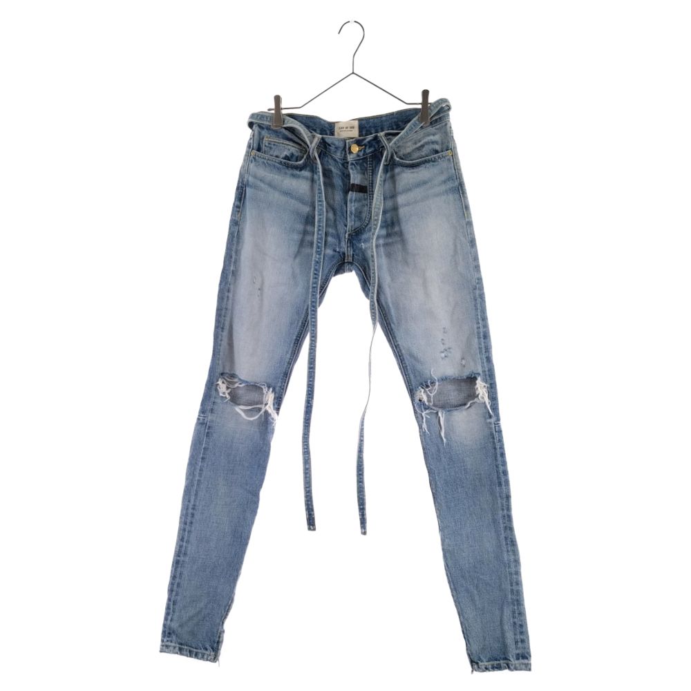 FEAR OF GOD (フィアオブゴッド) Sixth Collection STANDARD DENIM 6thコレクション スタンダード  クラッシュデニムパンツ インディゴ 6S19-6017-4003 - メルカリ