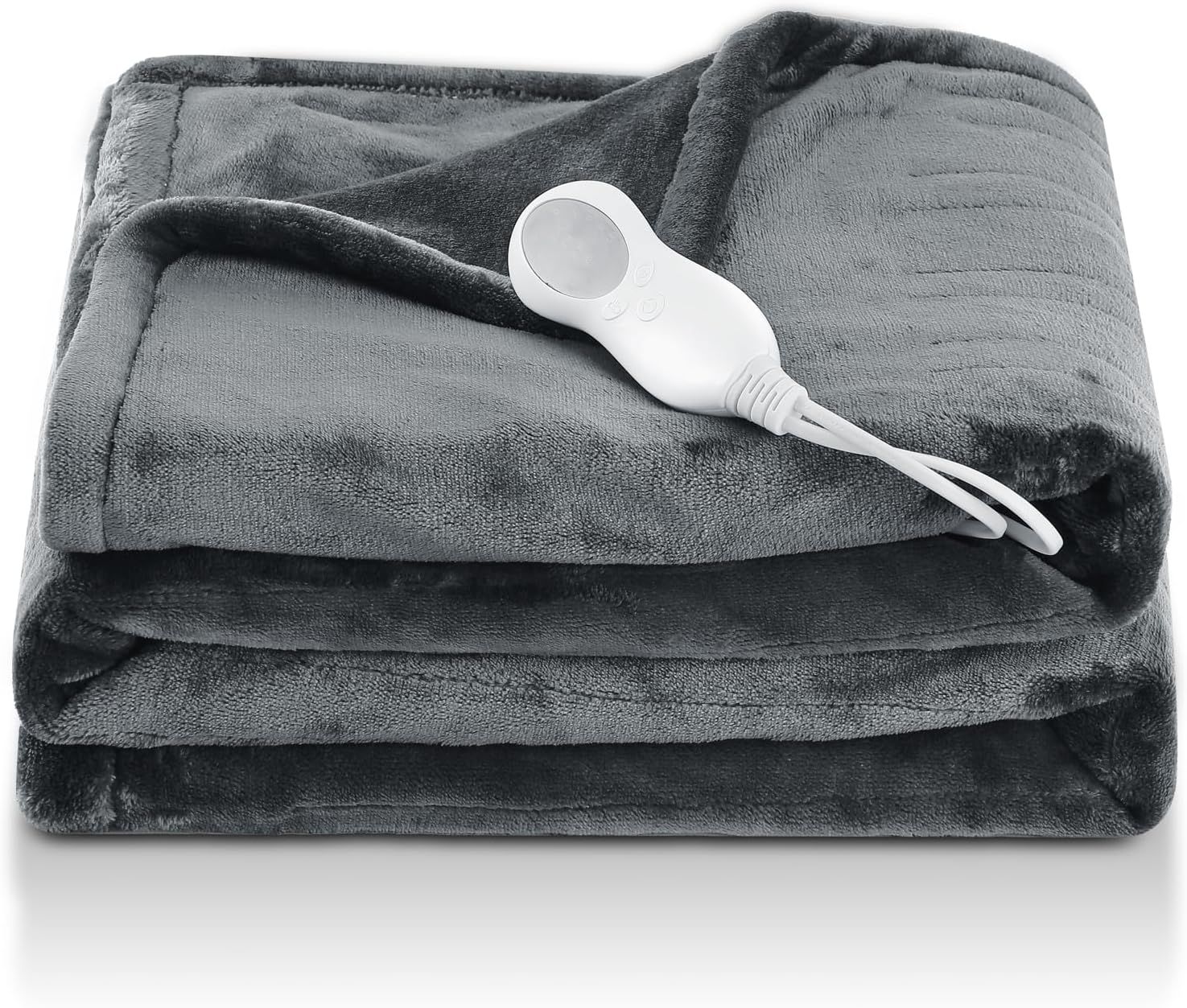 【Amazon.co.jp限定】Sundeer 電気毛布 両面フランネル 180×130cm 掛け 敷き 電気ひざ掛け 膝掛け 2h自動電源オフ 3分速暖 8Hタイマー機能 10段階温度調整 ふわふわ 電気ブランケット丸洗い可 良い保