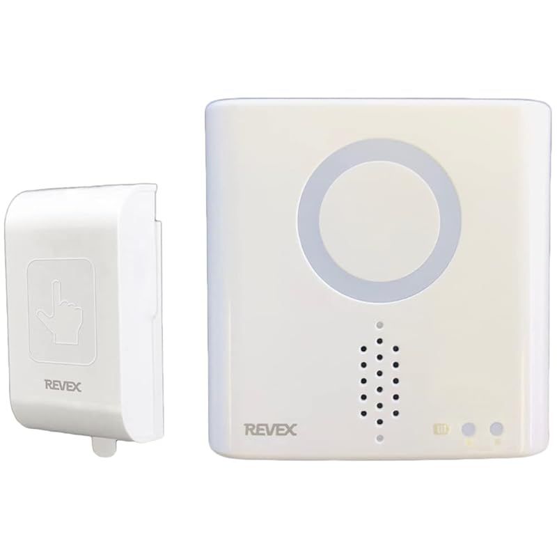 リーベックス(Revex) ワイヤレス チャイム インターホン XPNシリーズ 送受信機セット 防雨型タッチセンサー 増設用 光と音の呼び出しチャイム 病院 介護 XPN710T