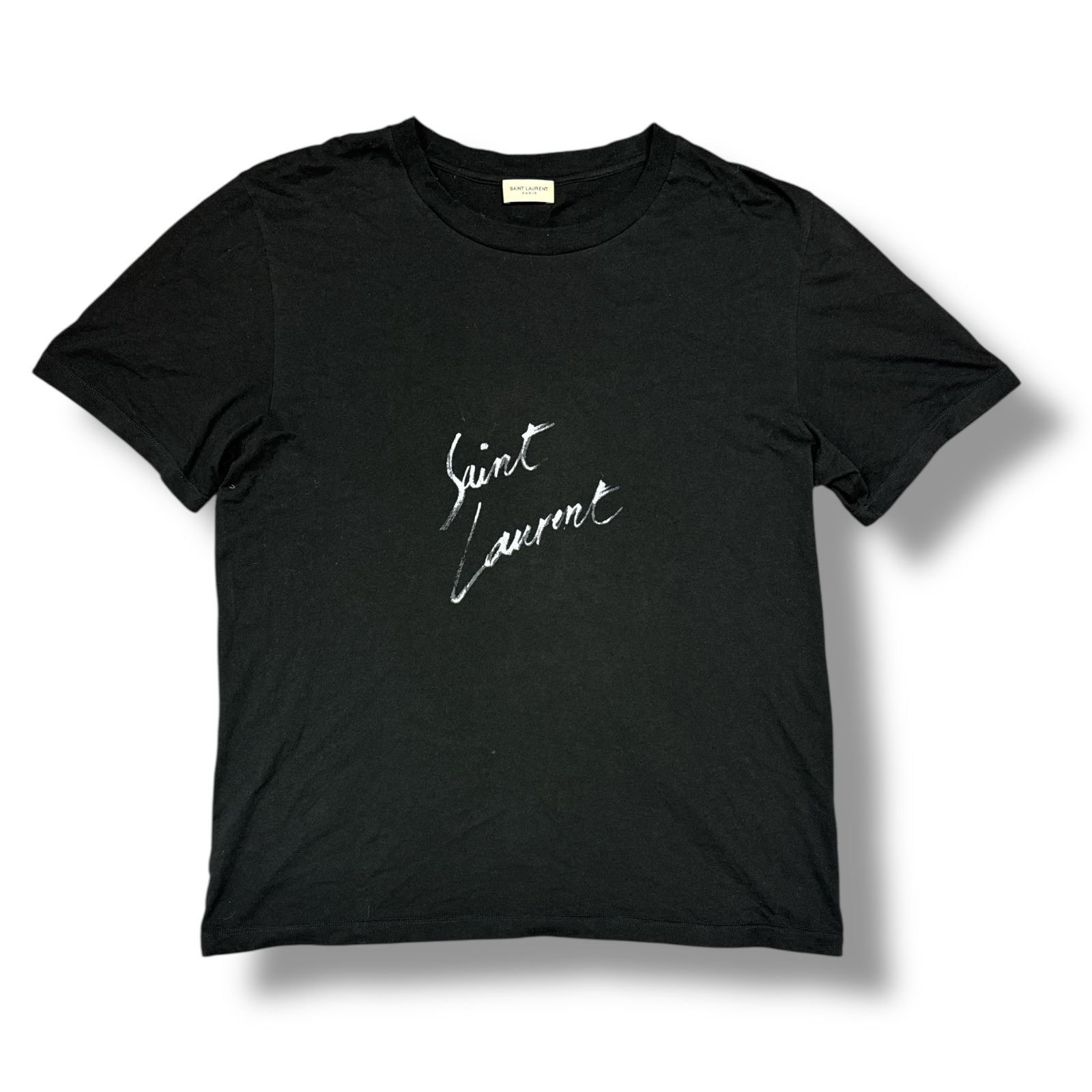 国内正規 Saint Laurent シグネチャーロゴTシャツ カットソー サン 