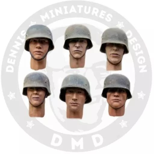 プラモデル　1/35 WW.II ドイツ軍兵士 ”戦争疲れ パート1” 頭部セット (6個入) レジンキャストキット [DHM35H04] 駿河屋 - 【買取】1/35 WW.II ドイツ軍兵士 ”戦争疲れ パート1