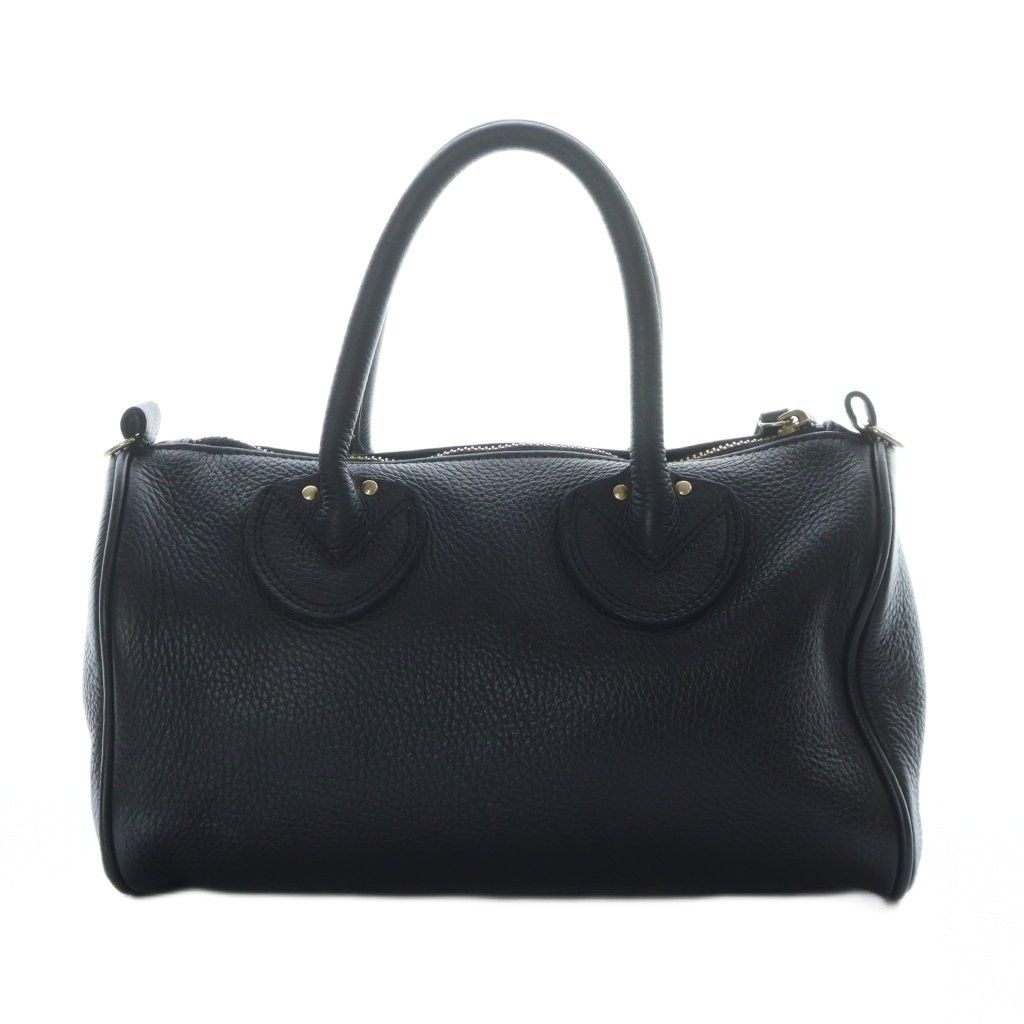 【美品】ヤングアンドオルセン 2way ミニボストンバッグ ブラック YOUNG&OLSEN ヤングアンドオルセン 別注 2way ミニボストン 黒 YOUNG