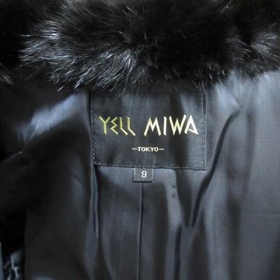 エールミワ YELL MIWA コート ロング カシミヤ 襟ミンクファー 9