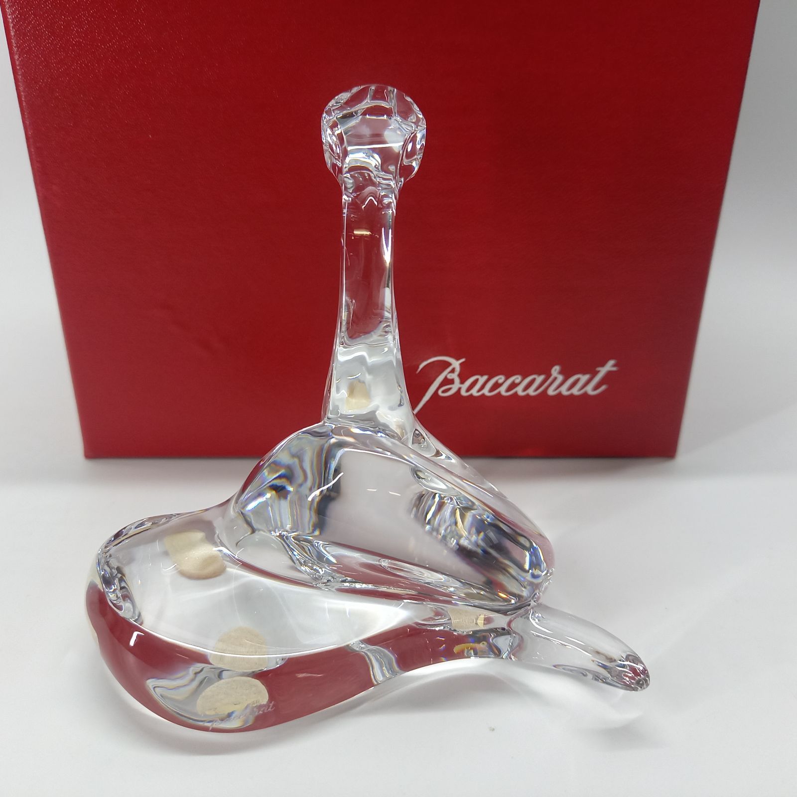 バカラ 干支 巳 ヘビ クリスタル 置物 フィギュリン Baccarat 巳年 お守り