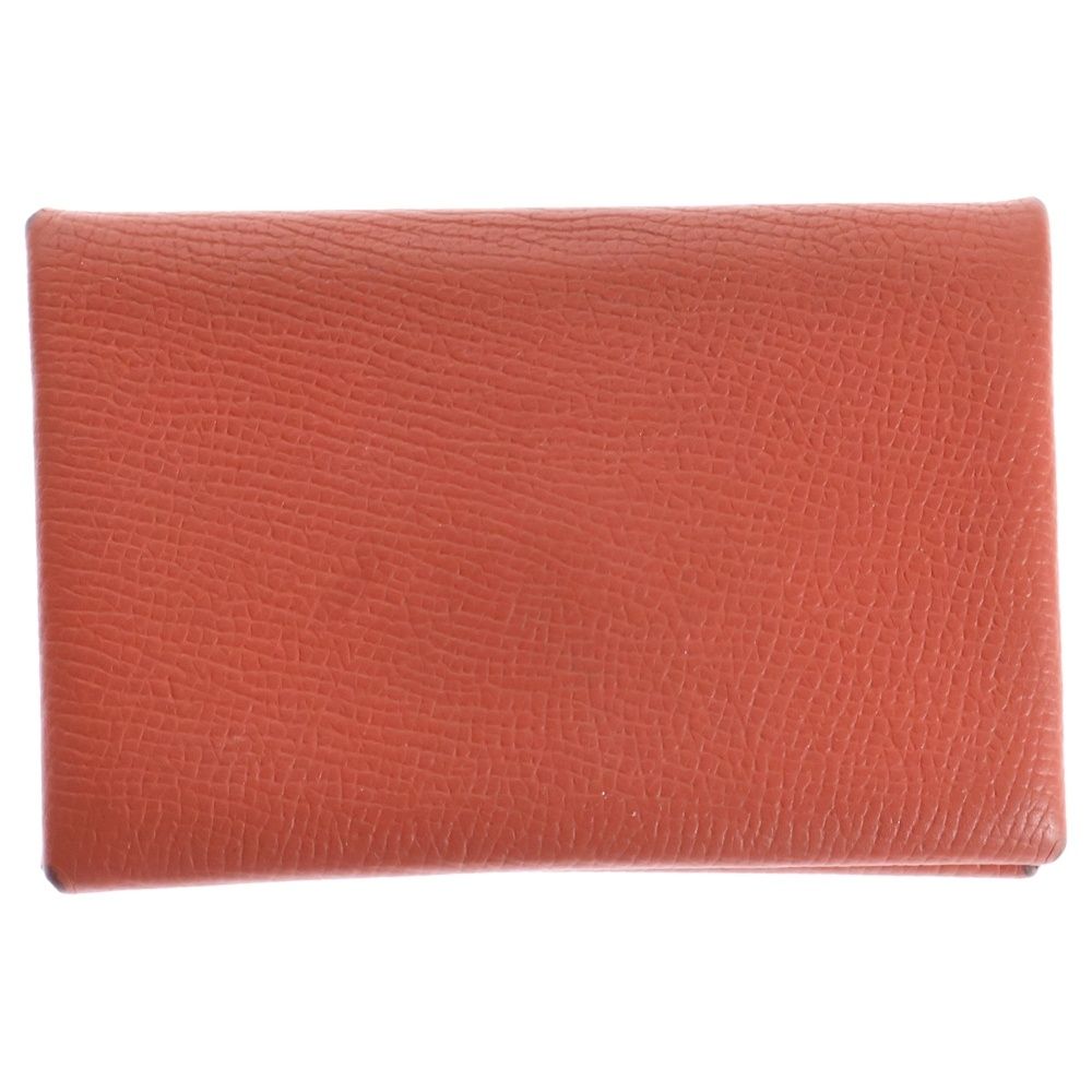 HERMES エルメス カルヴィ 名刺入れ カード入れ レッド 赤 HERMES (エルメス) カルヴィ レザーカードケース レッド 2018年