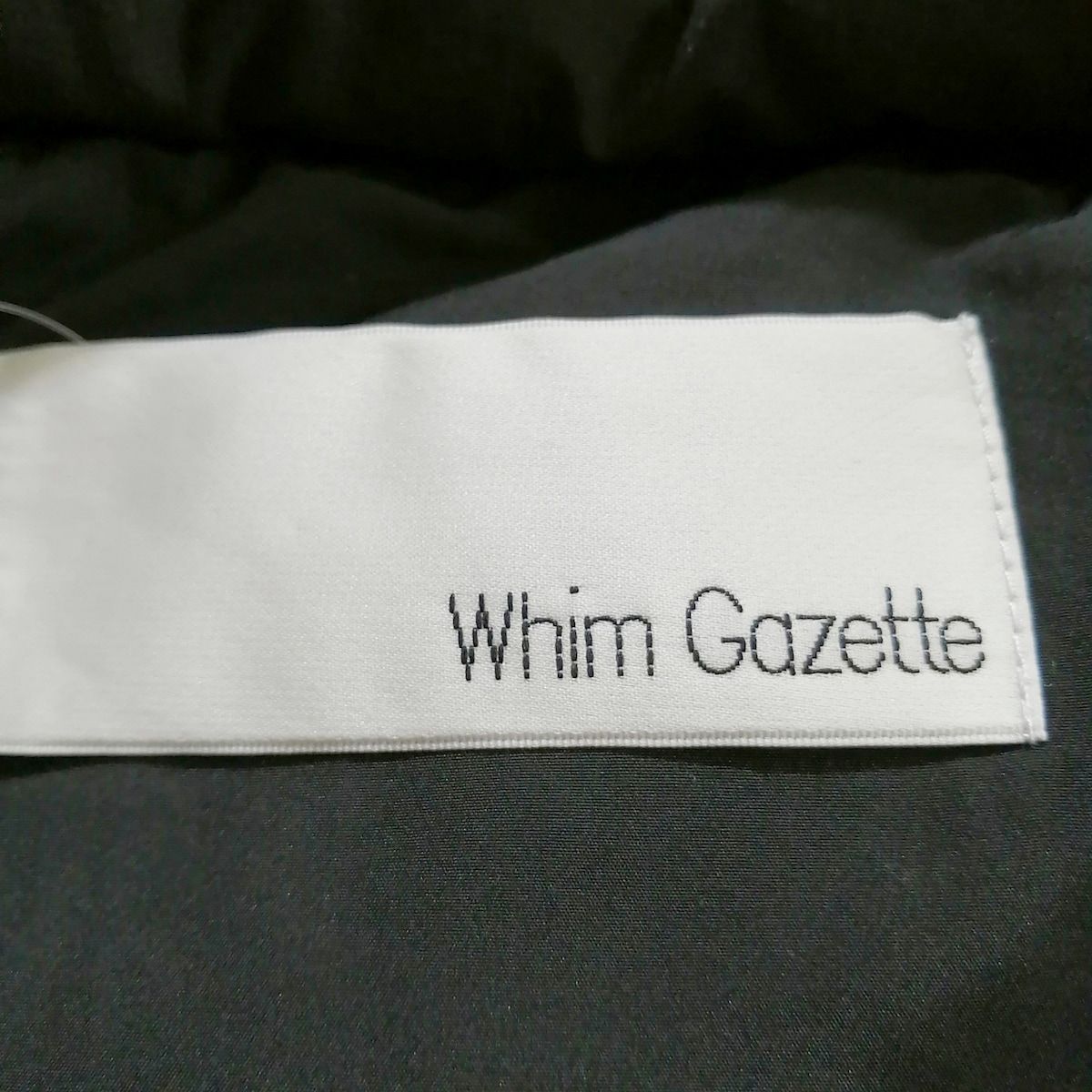 whim gazette(ウィムガゼット) ダウンベスト サイズF レディース 黒 冬物 - メルカリ