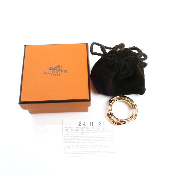 HERMES エルメス GP レガート シェーヌダンクル スカーフリング