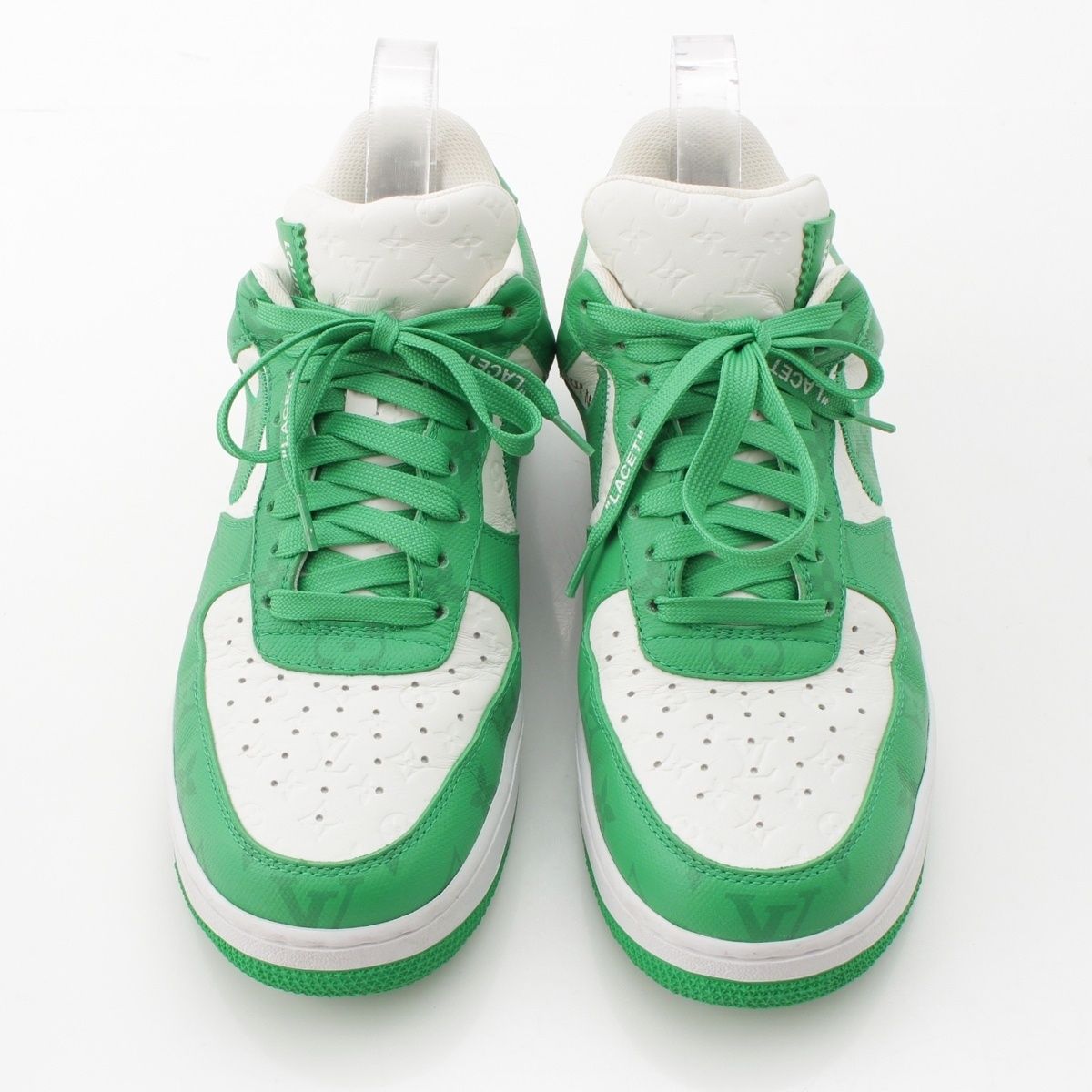 ナイキ＆ルイ・ヴィトン×エアフォース1ホワイト＆ジムグリーン