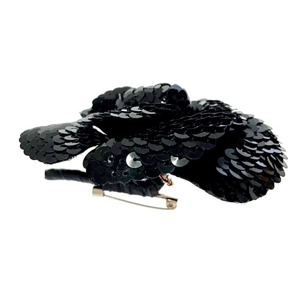中古】【箱付き】 CHANEL シャネル スパンコール カメリア