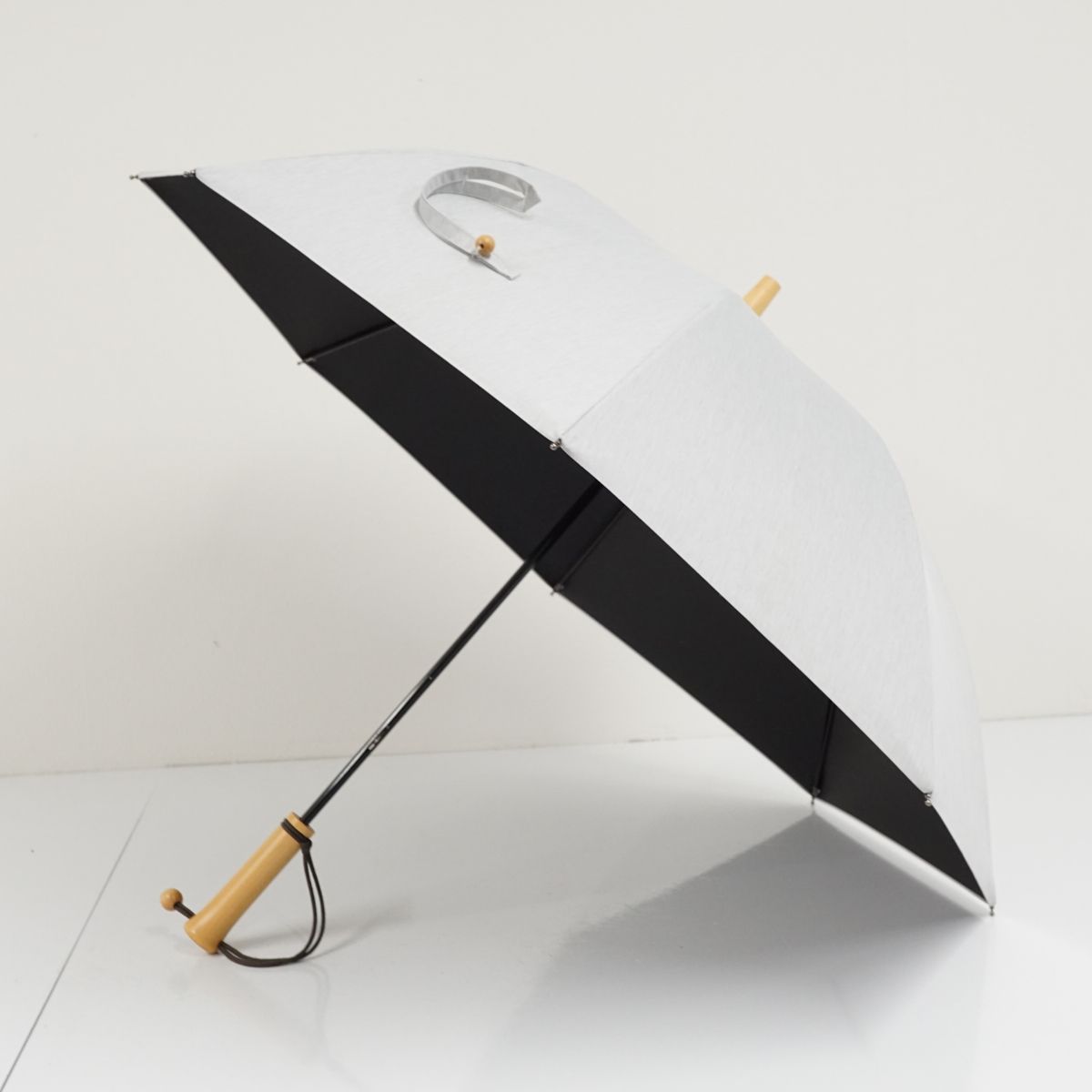 サンバリア100 完全遮光日傘 USED美品 Sサイズ moku グレー UV 
