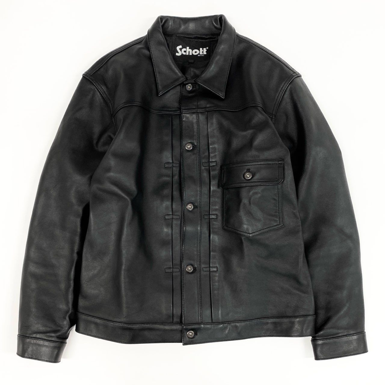 世界の 《美品》 1g2 Schott TRACKER 1st LEATHER SHEEP ショット ジャケット・アウター
