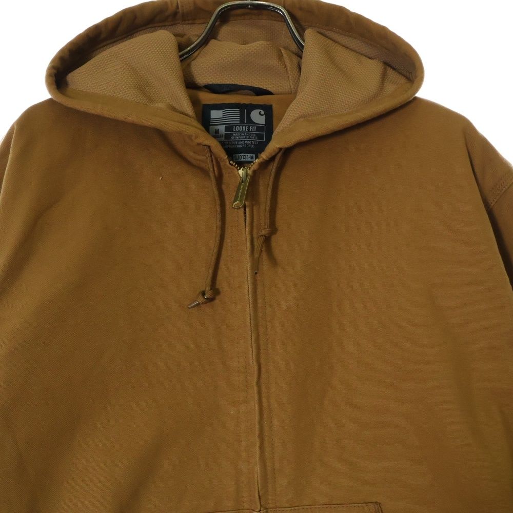 Carhartt フード付きブラウンアクティブジャケット Carhartt ブラウン ジャンパー フード付きアクティブジャケット