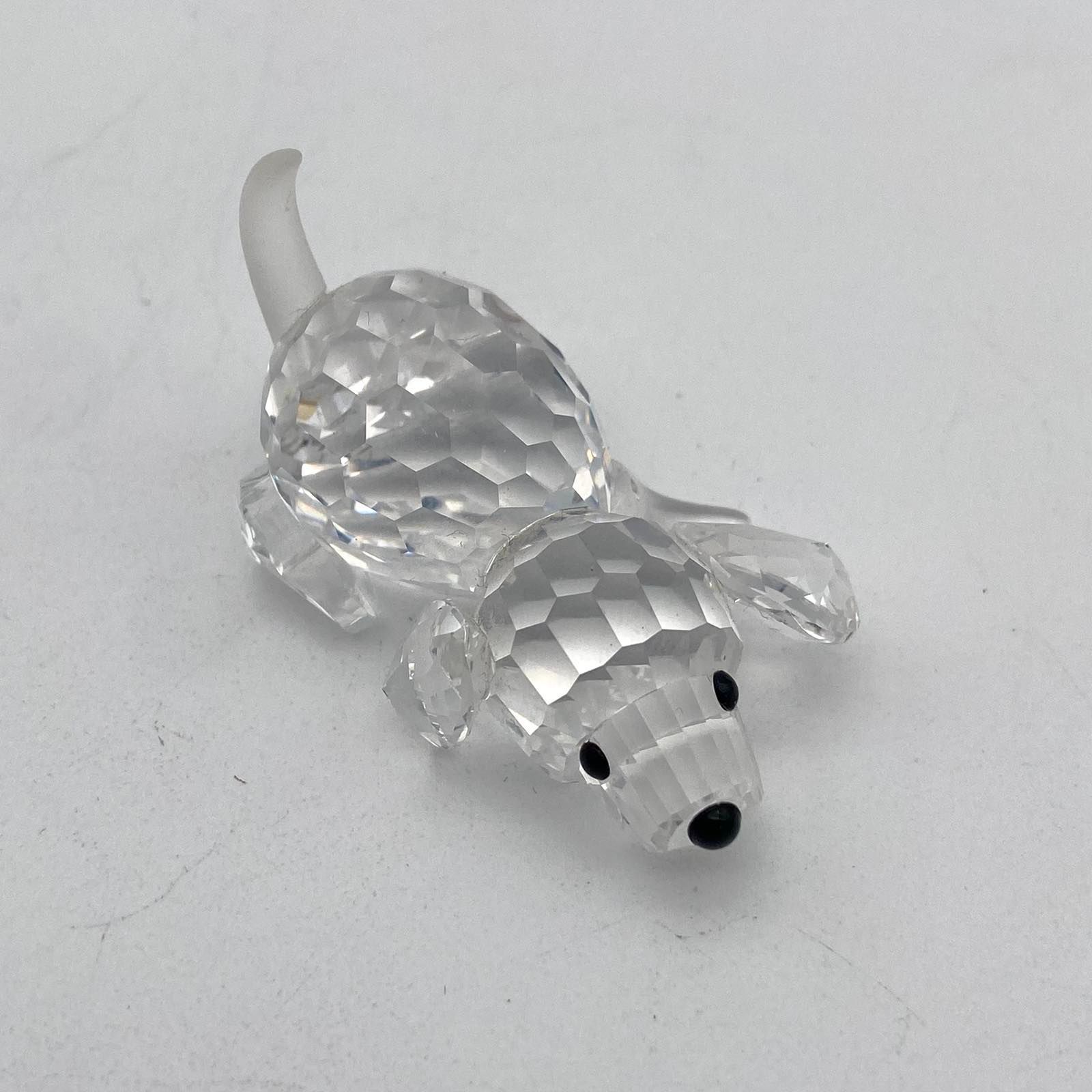 スワロフスキー　ラブロッツ　プードル　置物 スワロフスキー お座りプードルの置物 スワロフスキー プ－ドル 置物