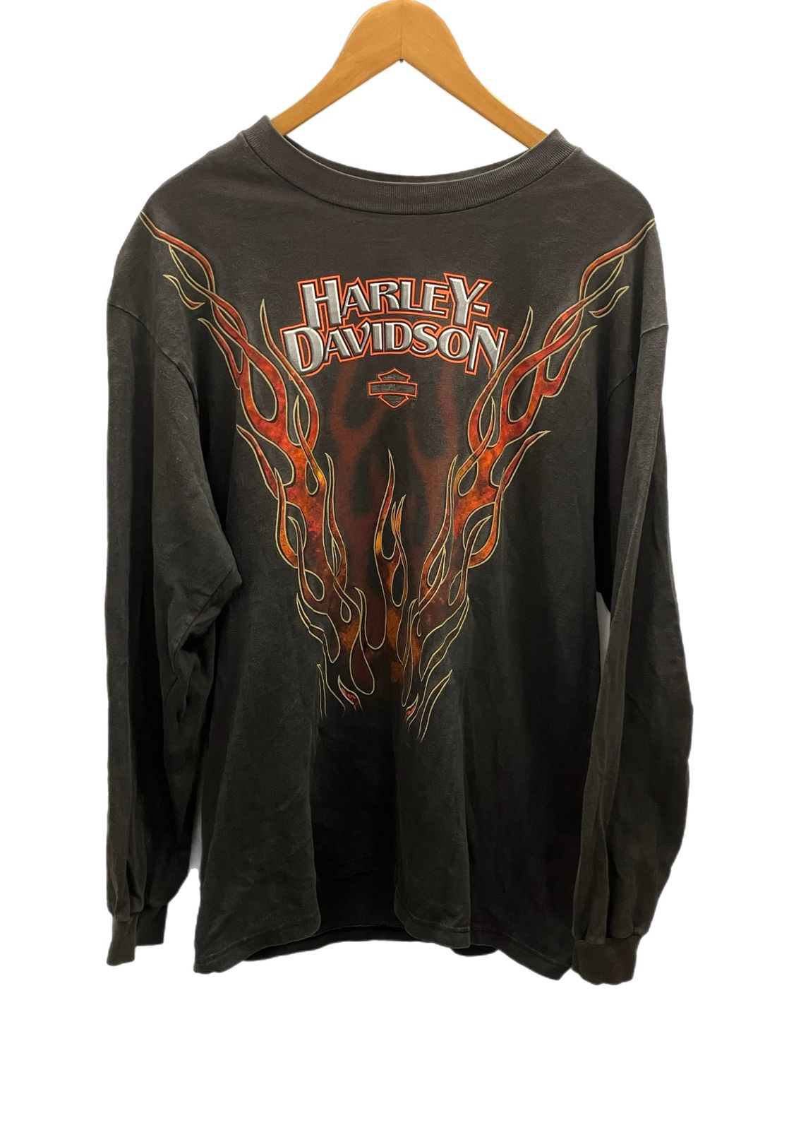 ハーレーダビットソン Harley Davidson 90s 90's Long Sleeve Flame